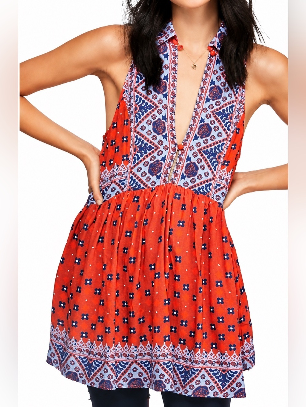 Free People Charlotte sleeveless tunic top, XS